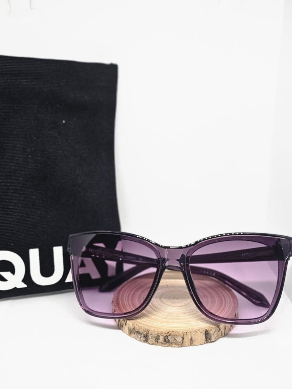 Quay Purple Cat-Eye Women's Sunglasses With Case - Picture 5 of 5